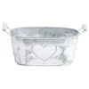 Dehner Zink-Jardiniere Mit Henkeln, Ca. B26/H15/T11,5 Cm 2 Dehner Zink-Jardiniere Mit Henkeln, Ca. B26/H15/T11,5 Cm -Markenqualität 4074068 WE FS 001 dehnerzinkwannemithenkelsilber