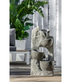 Dehner Polyresin-Gartenbrunnen Circ, Ca. H89 Cm -Markenqualität 4079794 WE MO 001 DehnerPolyresinGartenbrunnenCircOutdoorbrunnen