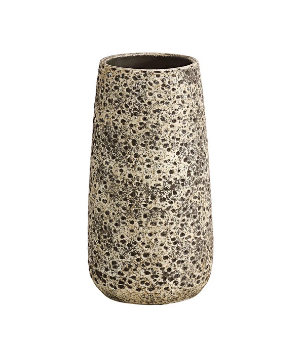 Dehner Keramik-Vase Stef, Rund, Braun, Ca. Ø16/H30 Cm 3 Dehner Keramik-Vase Stef, Rund, Braun, Ca. Ø16/H30 Cm