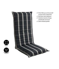 Dehner Hochlehnerpolster Lancy, Ca. B50/H8/T120 Cm -Markenqualität 4093811 WE IG 001 HLPolsterLancyNEU