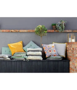 Dehner Susakissen Liam, Ca. B38/H7/T38 Cm -Markenqualität 4174587 WE MO 001 Kissen 1