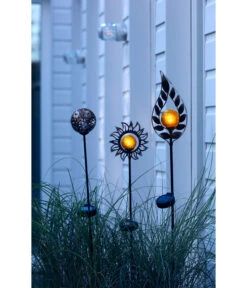 Dehner Solar-Dekostab Arian, Ca. H130 Cm, Metallic-braun/orange -Markenqualität 4212833 4212783 4212890 WE MO 001 DehnerSolarstaebeNovaAureliaArianSolarlichtGartendekoGartenstabDekostab 1