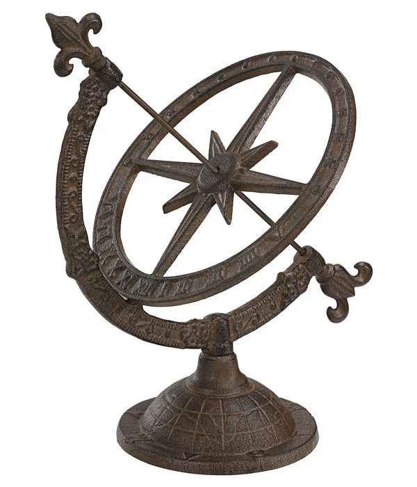 Dehner Gusseisen-Deko-Sonnenuhr, Ca. B33/H34/T24 Cm, Dunkelbraun 3 Dehner Gusseisen-Deko-Sonnenuhr, Ca. B33/H34/T24 Cm, Dunkelbraun