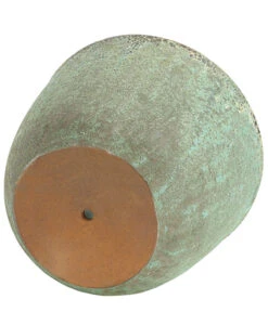 Dehner Keramik-Topf Rhodos, Rund, Blau-grün -Markenqualität 4273900 4273918 4273934 WE DE 002 DehnerKeramikTopfblau gruenBlumentopfUebertopfPflanztopf