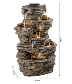 Dehner Polyresin-Gartenbrunnen Largo, Ca. B60,8/H98/T50 Cm -Markenqualität 4277729 WE BG 001 DehnerPolyresinGartenbrunnenLargoNeu