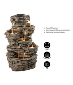 Dehner Polyresin-Gartenbrunnen Largo, Ca. B60,8/H98/T50 Cm -Markenqualität 4277729 WE IG 001 DehnerPolyresinGartenbrunnenLargo