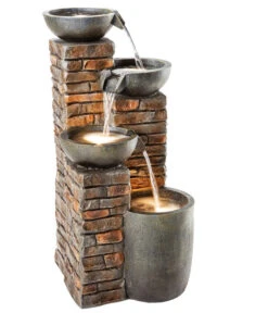 Dehner Polyresin-Gartenbrunnen Piatto, Ca. H89 Cm -Markenqualität 4277760 WE FS 003 DehnerPolyresinGartenbrunnenPiatto