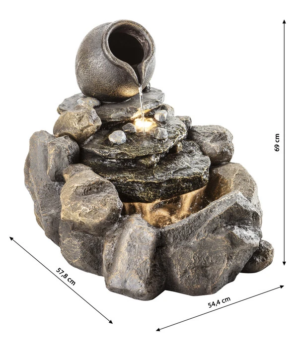 Dehner Polyresin-Gartenbrunnen Florero, Ca. H54,4 Cm 7 Dehner Polyresin-Gartenbrunnen Florero, Ca. H54,4 Cm – Bild 5