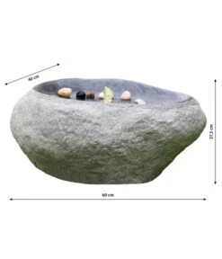 Dehner Polyresin-Gartenbrunnen Rock, Ca. B60/H27,5/T40 Cm -Markenqualität 4280863 WE DE 001 DehnerPolyresinGartenbrunnenRockOutdoorbrunnenWasserspiel