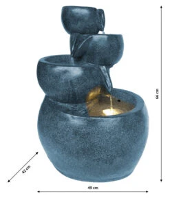 Dehner Polyresin-Gartenbrunnen Bowl, Ca. B49/H66/T42 Cm -Markenqualität 4280996 WE DE 001 DehnerPolyresinGartenbrunnenBowlOutdoorbrunnenWasserspiel