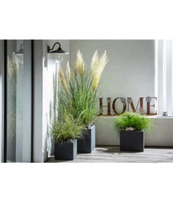 Dehner Kunststoff-Blumenkübel Palermo, Anthrazit 27 Dehner Kunststoff-Blumenkübel Palermo, Anthrazit -Markenqualität 4292165 WE MO 001 FerrumMetallBuchstabenSetHOMEcaB30H35T14cm