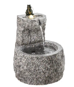 Dehner Granit-Gartenbrunnen Froschkönig, Ca. Ø50/H55 Cm -Markenqualität 4315628 WE FS 005 DehnerGranitGartenbrunnenFroschkoenig