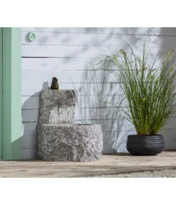 Dehner Granit-Gartenbrunnen Froschkönig, Ca. Ø50/H55 Cm -Markenqualität 4315628 WE MO 004 DehnerGranitGartenbrunnenFroschkoenig