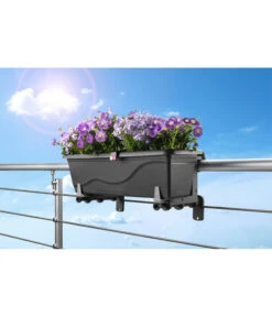 Dehner Kunststoff-Blumenkastenhalter, Anthrazit 7 Dehner Kunststoff-Blumenkastenhalter, Anthrazit -Markenqualität 4320792 WE MO 002 DehnerKunststoffBlumenkastenhalterBalkonkastenhalter