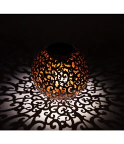 Dehner Solarstab Kugelleuchte Luanda, Ca. Ø16/H120 Cm -Markenqualität 4405049 WE MO 001 SolarstabKugelleuchteLunanda