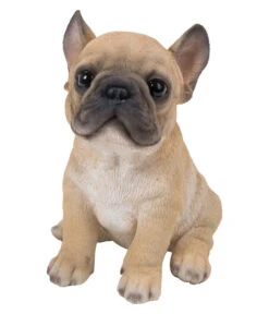 Dehner Polyresin-Französische Bulldogge Welpe, Ca. B16,5/H18/T13 Cm