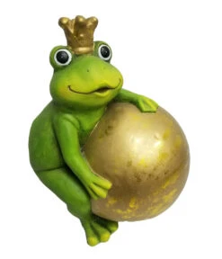 Dehner Magnesia-Froschkönig Mit Kugel, Ca. B27,2/H34,5/T22 Cm