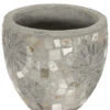 Dehner Keramik-Topf Mosaik, Grau -Markenqualität 4435475 4435491 4435509 WE FS 001 DehnerKeramikTopfMosaik