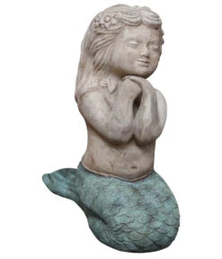 Dehner Terrakotta-Meerjungfrau, Ca. B28/H40/T18 Cm