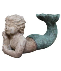 Dehner Terrakotta-Meerjungfrau, Ca. B43/H25/T21 Cm