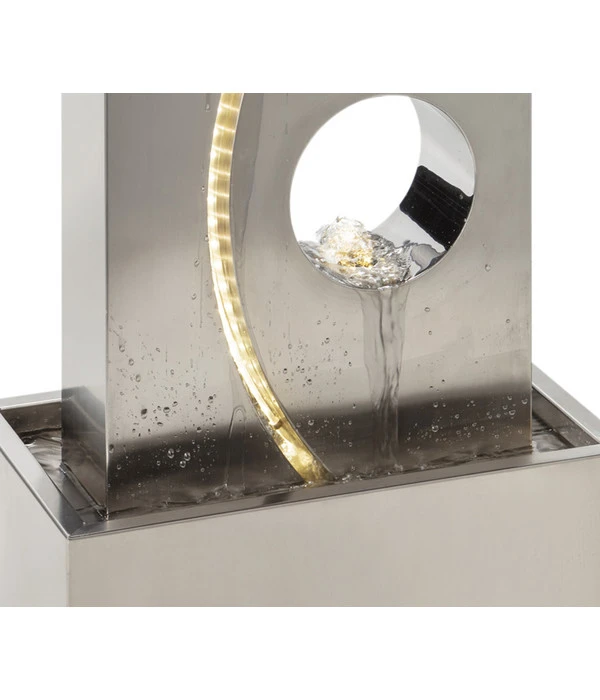 Dehner Edelstahl-Gartenbrunnen Shanghai, Ca. B41/H101,5/T25 Cm 7 Dehner Edelstahl-Gartenbrunnen Shanghai, Ca. B41/H101,5/T25 Cm – Bild 5