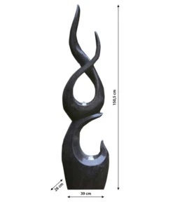 Dehner Polyresin-Gartenbrunnen Tribe, Ca. B39/H150,5/T26 Cm -Markenqualität 4445573 WE BG 001 DehnerPolyresinGartenbrunnenTribekorrigiert2