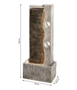 Dehner Polyresin-Gartenbrunnen Eclipse, Ca. H100 Cm -Markenqualität 4447504 WE BG 001 DehnerPolyresinGartenbrunnenEclipsegedreht