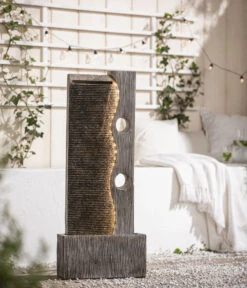 Dehner Polyresin-Gartenbrunnen Eclipse, Ca. H100 Cm -Markenqualität 4447504 WE MO 001 DehnerPolyresinGartenbrunnenEclipseNEU