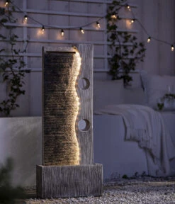 Dehner Polyresin-Gartenbrunnen Eclipse, Ca. H100 Cm -Markenqualität 4447504 WE MO 002 DehnerPolyresinGartenbrunnenEclipseNEU