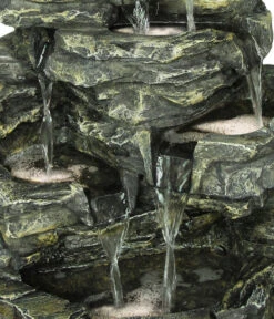 Dehner Polyresin-Gartenbrunnen Rocky, Ca. B39,5/H60/T32,5 Cm -Markenqualität 4447579 WE DE 002 PolyresinBrunnenRocky