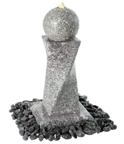 Dehner Granit-Gartenbrunnen Tower, Ca. B56/H60/T56 Cm -Markenqualität 4451621 WE FS 003 DehnerGranitGartenBrunnenTower