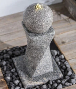 Dehner Granit-Gartenbrunnen Tower, Ca. B56/H60/T56 Cm -Markenqualität 4451621 WE MO 001 DehnerGranitGartenBrunnenTowerNEU