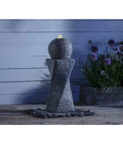 Dehner Granit-Gartenbrunnen Tower, Ca. B56/H60/T56 Cm -Markenqualität 4451621 WE MO 003 DehnerGranitGartenBrunnenTowerNEU