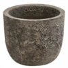 Dehner Keramik-Topf Priäus, Rund, Grau-braun