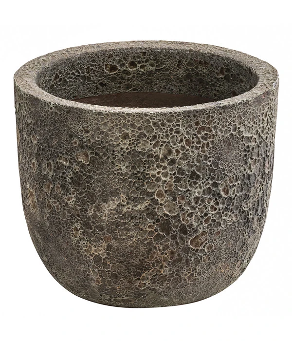 Dehner Keramik-Topf Priäus, Rund, Grau-braun 3 Dehner Keramik-Topf Priäus, Rund, Grau-braun