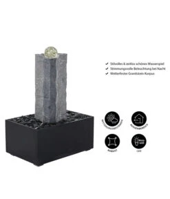 Dehner Granit-Gartenbrunnen Beata, Ca. B68/H85/T45 Cm -Markenqualität 5162235 WE IG 001 GranitBrunnenBeataNEU