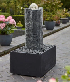 Dehner Granit-Gartenbrunnen Beata, Ca. B68/H85/T45 Cm -Markenqualität 5162235 WE MO 001 GranitBrunnenBeataNEU