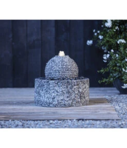 Dehner Granit-Gartenbrunnen Bern, Ca. Ø42/H45 Cm -Markenqualität 5163043 WE MO 002 DehnerGranitGartenbrunnenBernNEU