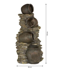 Dehner Polyresin-Gartenbrunnen Krüge, Ca. B46/H118/T60 Cm -Markenqualität 5339478 WE BG 001 DehnerPolyresinGartenbrunnenKruegeneu