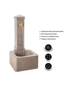Dehner Granit-Gartenbrunnen Graz, Ca. H110 Cm -Markenqualität 5352018 WE IG 001 DehnerGranitGartenbrunnenGraz