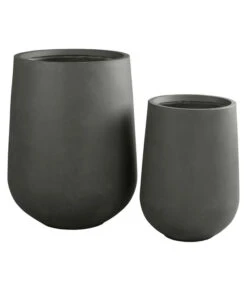 Dehner Fiberglas-Topf Curved, Rund, Grau 17 Dehner Fiberglas-Topf Curved, Rund, Grau -Markenqualität 6625776 6625784 WE DE 005 DehnerFiberglasTopfCurvedrundgrau