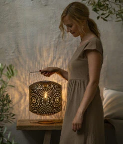 Dehner Solar Laterne Sapri, Ca. B25/H40/T25 Cm -Markenqualität 6646756 WE MO 002 DehnerSolarleuchteSolarLaterneSapri