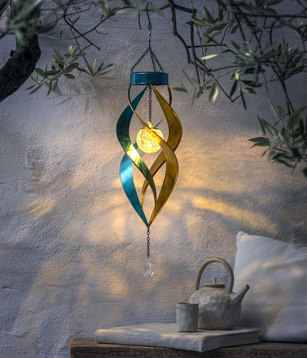 Dehner Solar Windspiel Glace, Ca. B15/H61/T15 Cm 4 Dehner Solar Windspiel Glace, Ca. B15/H61/T15 Cm – Bild 2