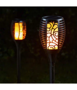 Dehner Solar-Flammenfackel Jumbo, Ca. Ø12/H75 Cm -Markenqualität 6707822 WE MO 002 SolarFlammenfackelJumbo