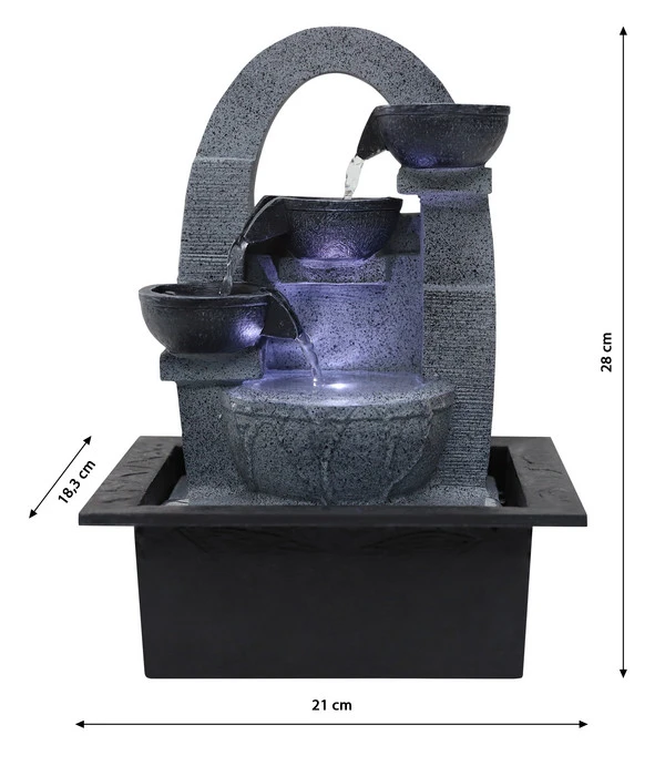 Dehner Polyresin-Zimmerbrunnen Skleda 5 Dehner Polyresin-Zimmerbrunnen Skleda – Bild 3