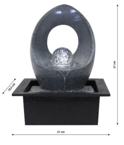 Dehner Polyresin-Zimmerbrunnen Pua -Markenqualität 6720163 WE DE 001 ZimmerbrunnenPua