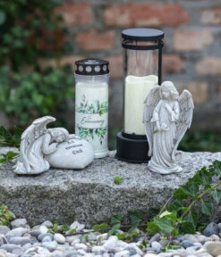 Dehner LED-Grablaterne, Ca. H27 Cm -Markenqualität 6729305 WE MO 001 LEDGrablaterne