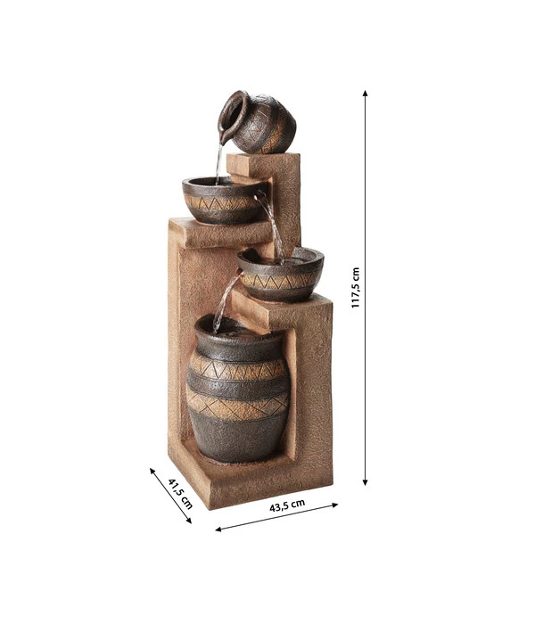 Dehner Polyresin-Gartenbrunnen Monterry, Ca. H117,5 Cm 8 Dehner Polyresin-Gartenbrunnen Monterry, Ca. H117,5 Cm – Bild 6