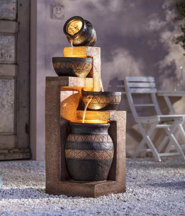 Dehner Polyresin-Gartenbrunnen Monterry, Ca. H117,5 Cm 7 Dehner Polyresin-Gartenbrunnen Monterry, Ca. H117,5 Cm – Bild 5