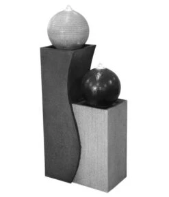 Dehner Polyresin-Gartenbrunnen Ying Yang, Ca. H94 Cm -Markenqualität 6742506 WE FS 002 DehnerPolyBrunnenYingYang